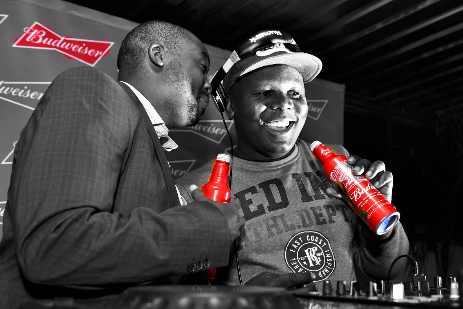 DJ playing at a Budweiser branded activation event by B&W Productions