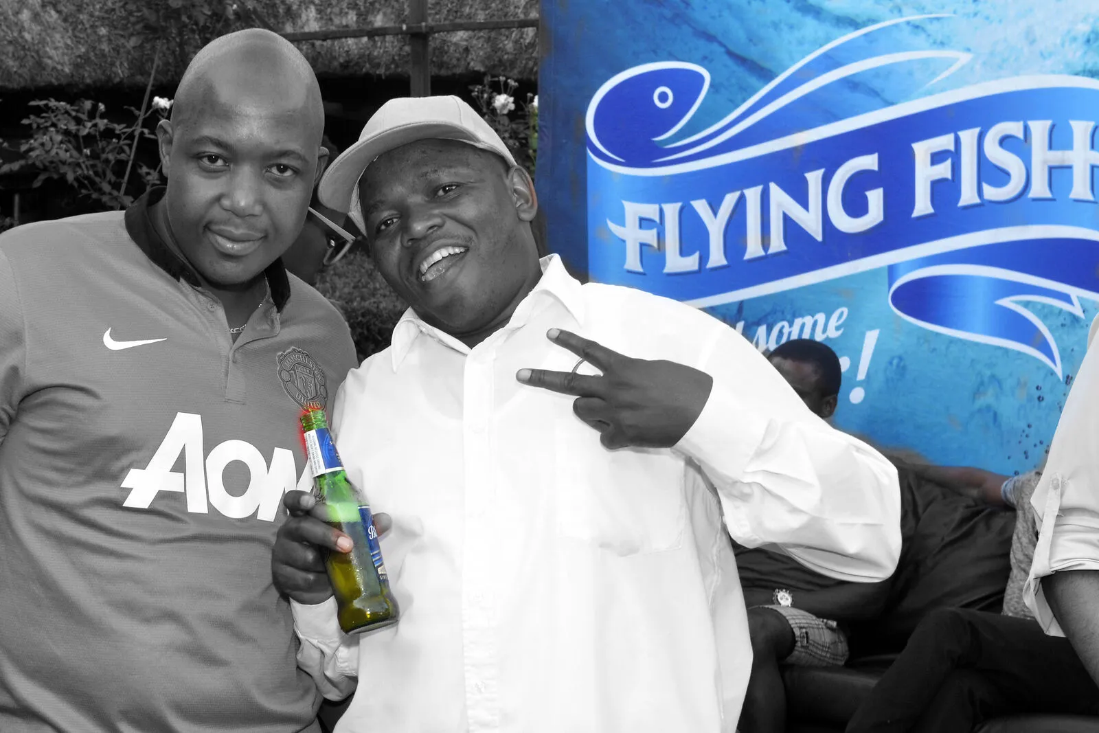Guests enjoying a Flying Fish branded tavern activation by B&W Productions