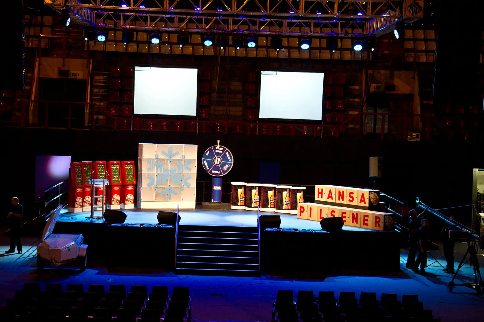Custom Hansa Pilsener stage build and set design by B&W Productions