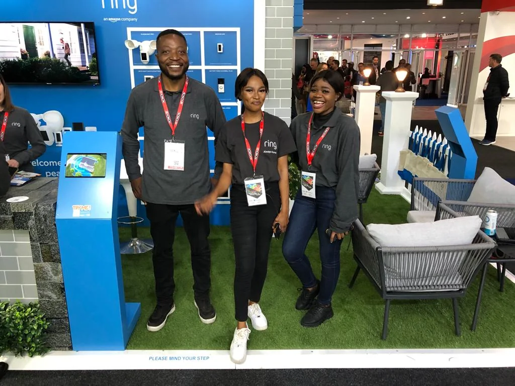 Trained brand ambassadors engaging consumers at a sampling activation in South Africa