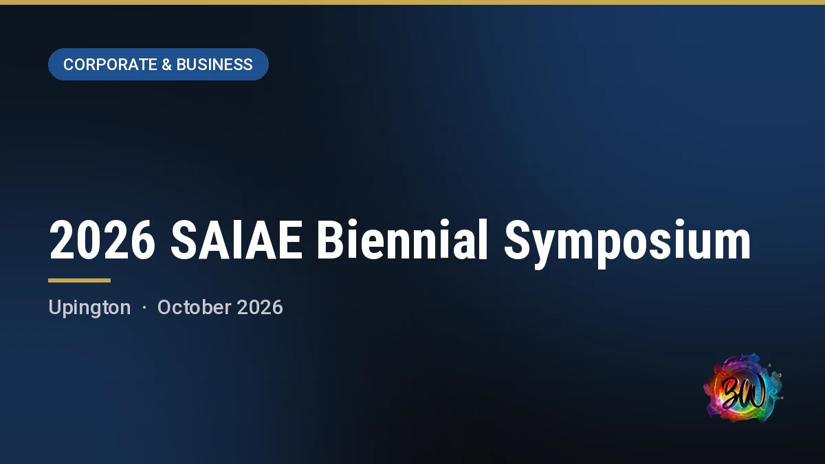2026 SAIAE Biennial Symposium — , Upington