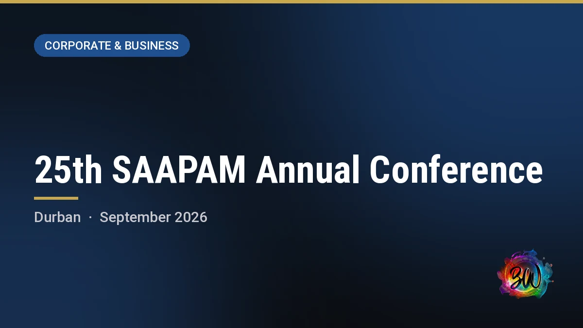 25th SAAPAM Annual Conference — Durban ICC, Durban