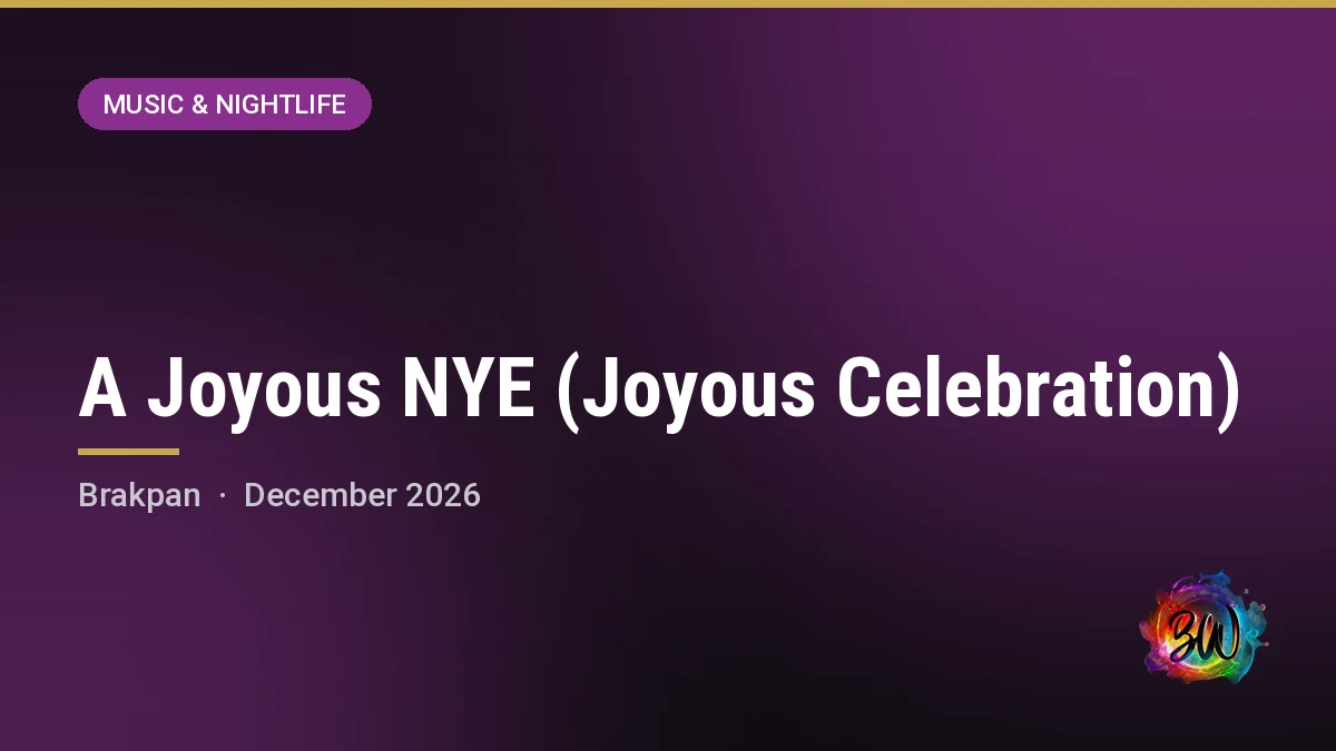 A Joyous NYE (Joyous Celebration) — Carnival City, Brakpan