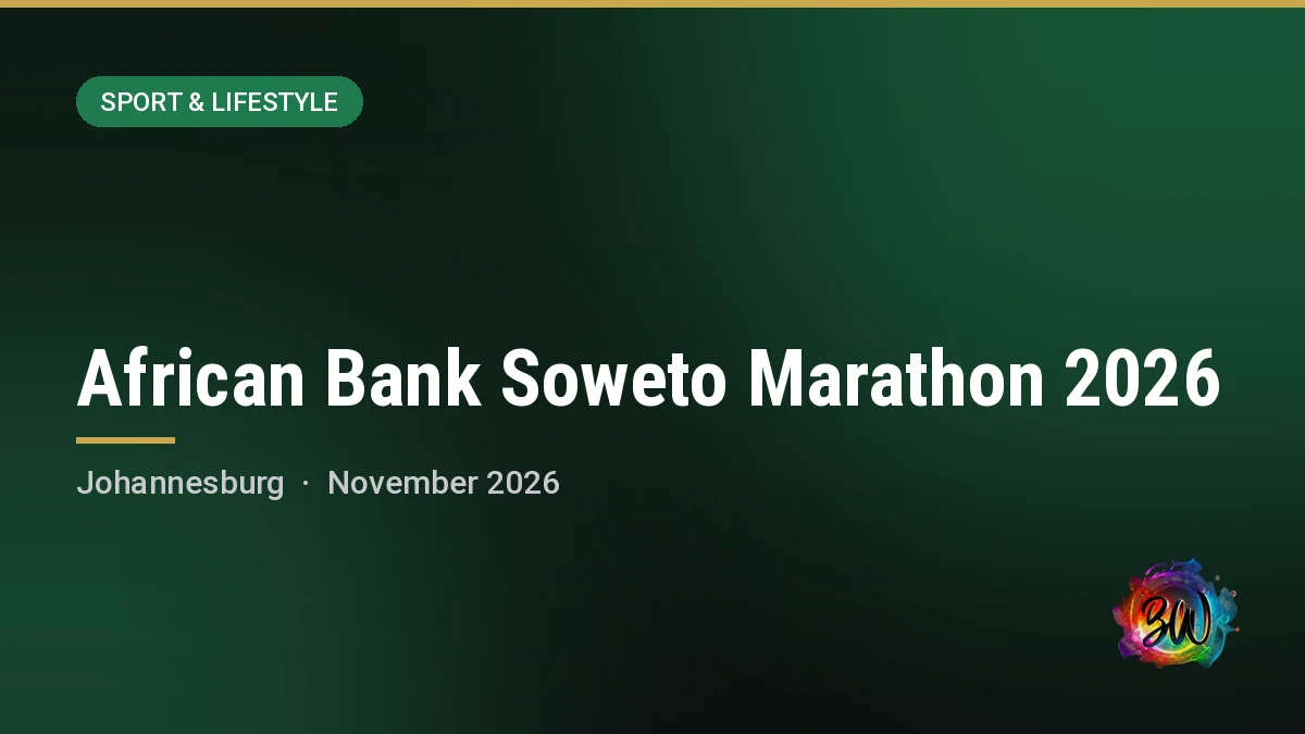African Bank Soweto Marathon 2026 — Johannesburg Expo Centre (Nasrec) start/finish, Johannesburg