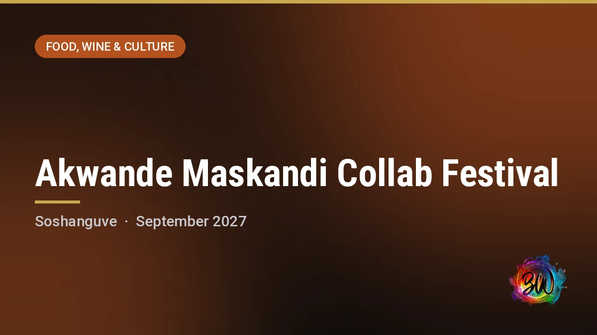 Akwande Maskandi Collab Festival — Soshanguve Giant Stadium, Soshanguve