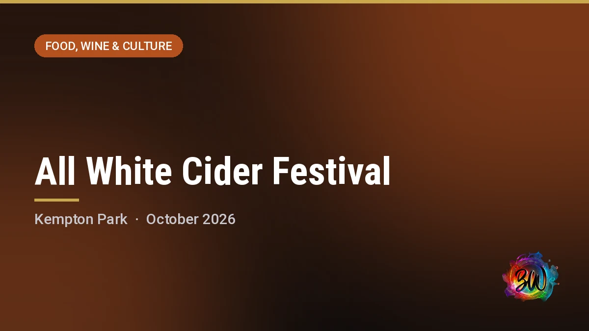 All White Cider Festival — Emperors Palace, Kempton Park