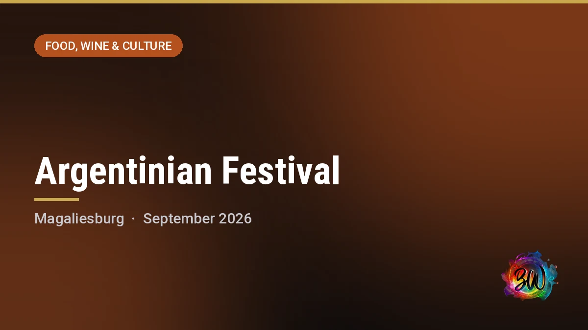 Argentinian Festival — Imbabali Retreat & Venue, Magaliesburg