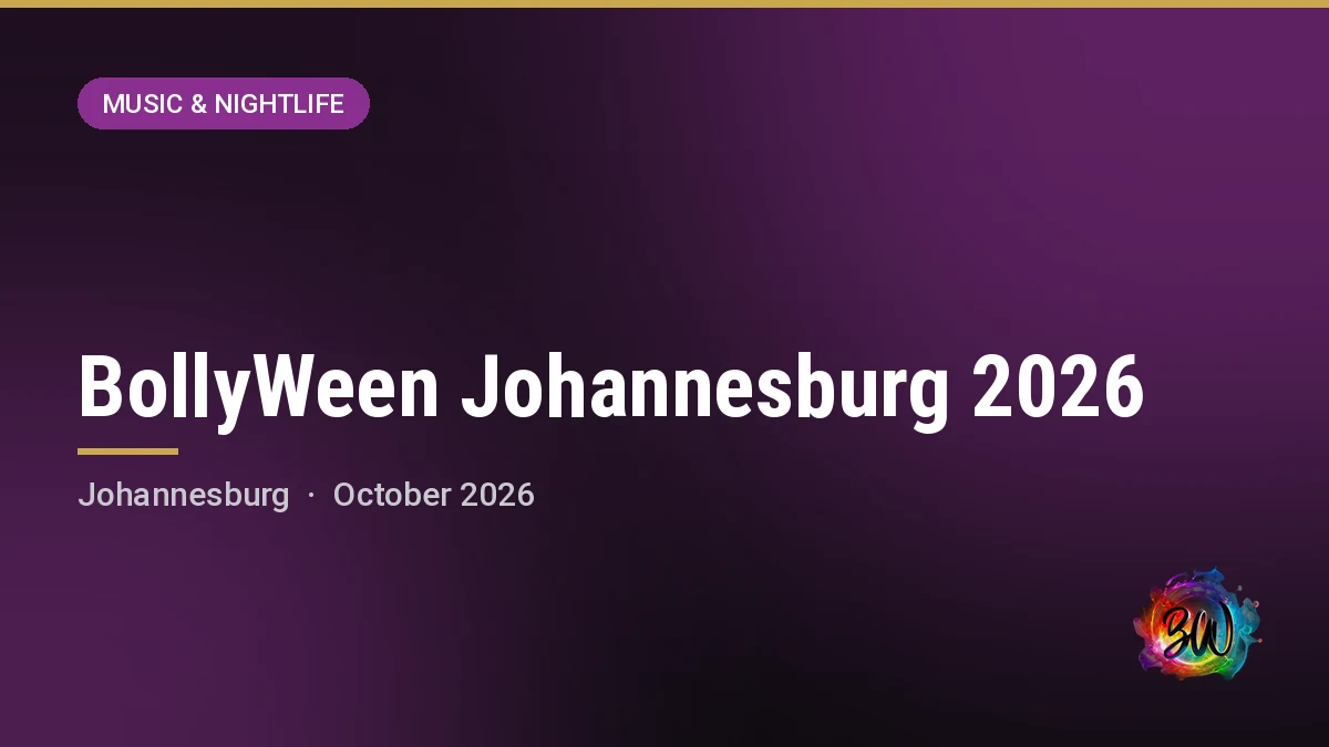 BollyWeen Johannesburg 2026 — Maracanà, Johannesburg