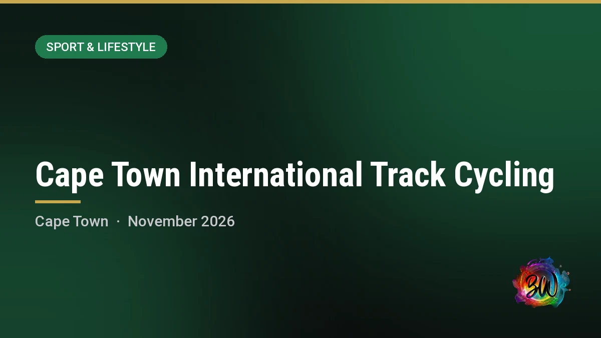 Cape Town International Track Cycling — Bellville Velodrome, Cape Town