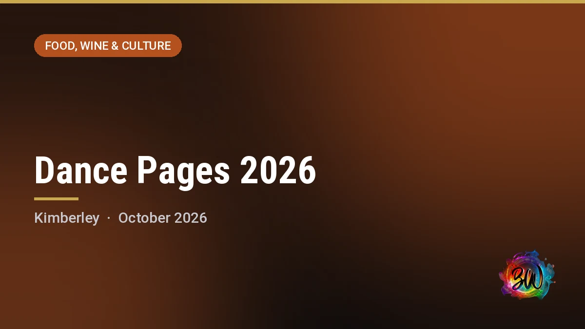 Dance Pages 2026 — Northern Cape Theatre (per previous editions), Kimberley