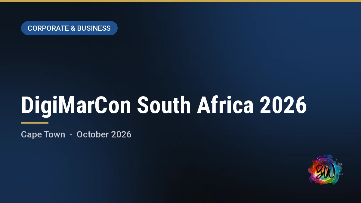 DigiMarCon South Africa 2026 — Cape Town, Cape Town