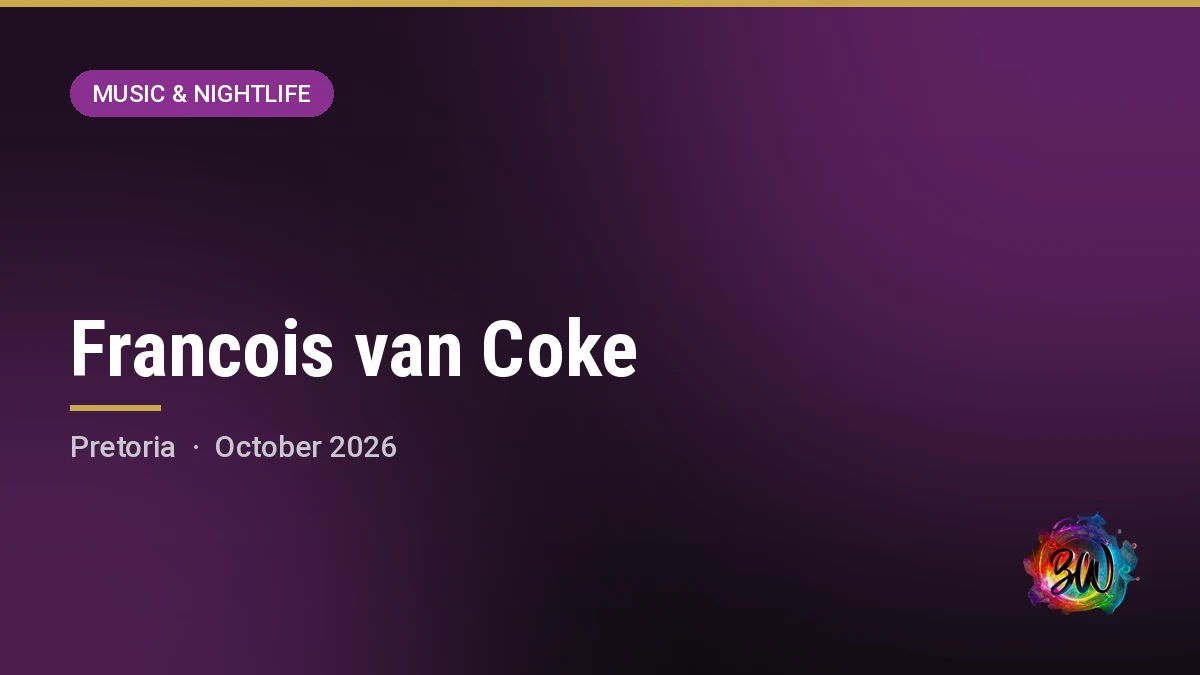 Francois van Coke — SunBet Arena, Time Square, Pretoria