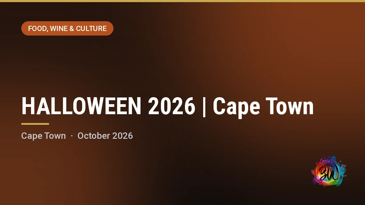 HALLOWEEN 2026 | Cape Town — Castle of Good Hope, Cape Town