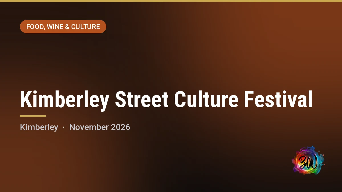 Kimberley Street Culture Festival — , Kimberley