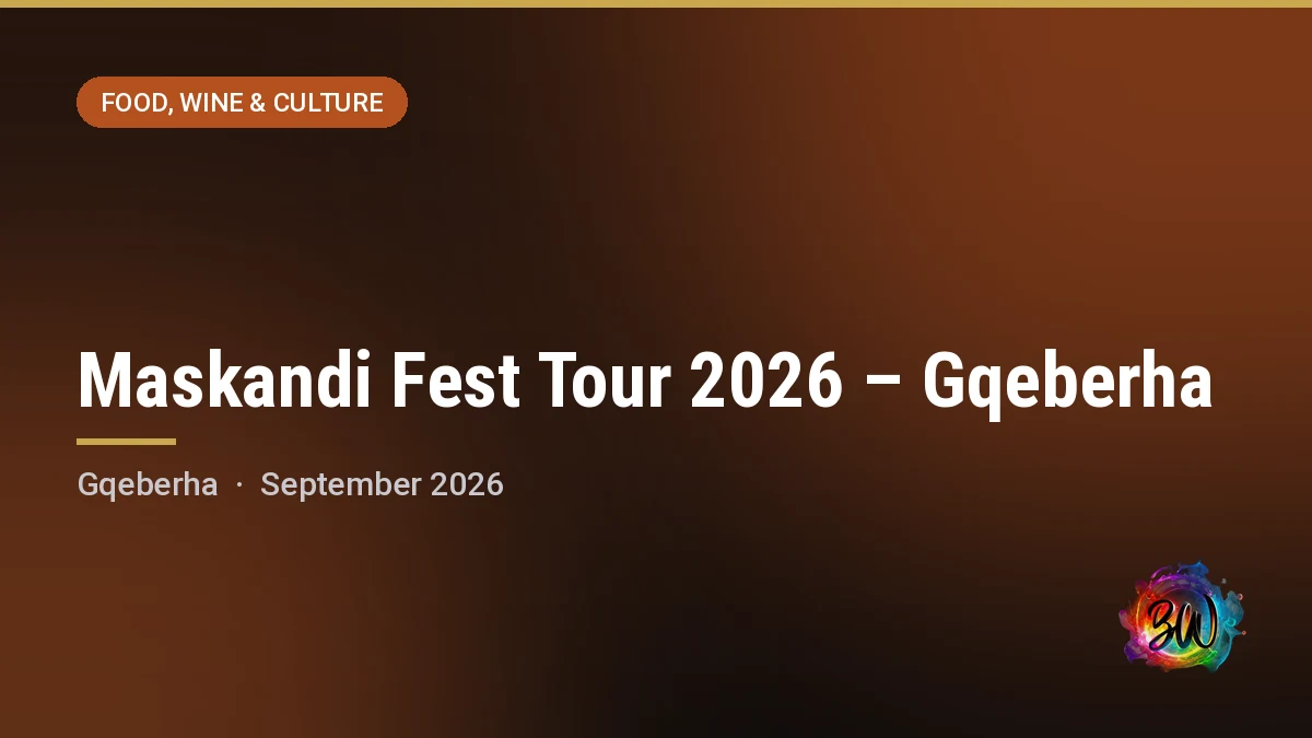Maskandi Fest Tour 2026 – Gqeberha — , Gqeberha