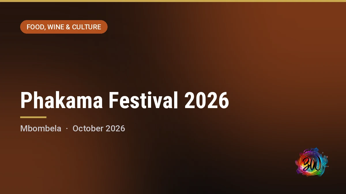 Phakama Festival 2026 — , Mbombela