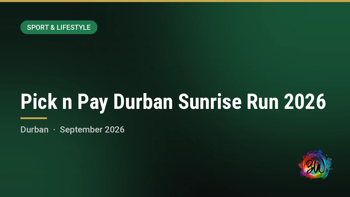 Pick n Pay Durban Sunrise Run 2026 — Amphitheatre, Durban Beachfront, Durban