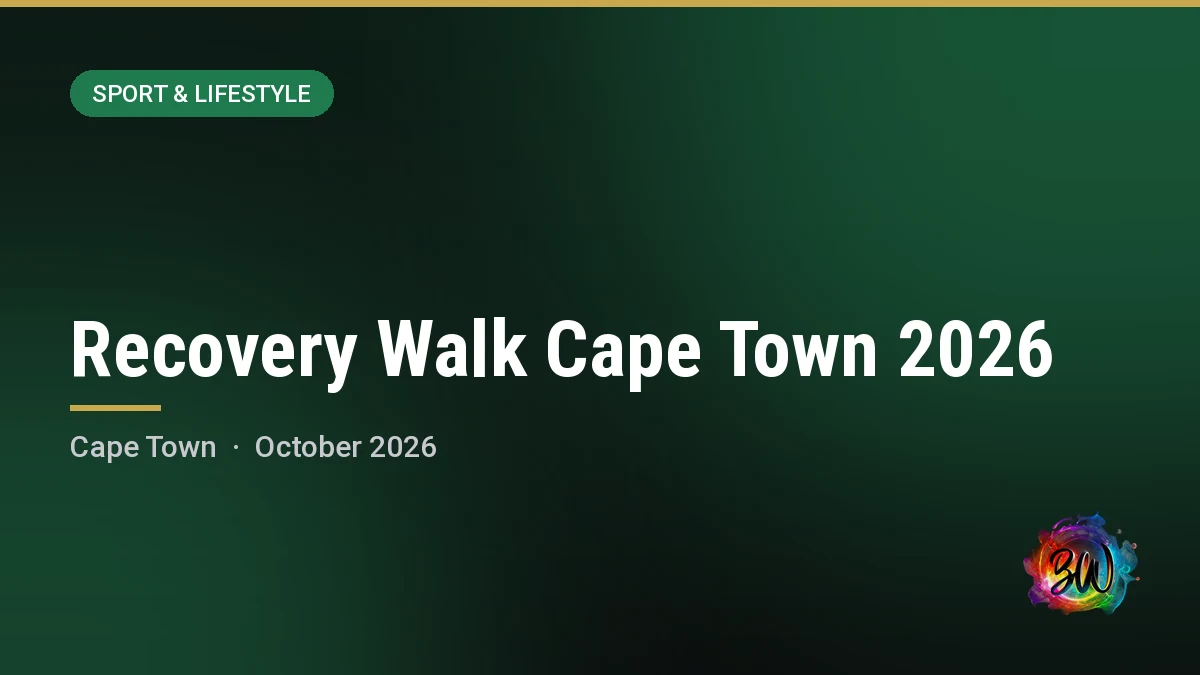 Recovery Walk Cape Town 2026 — 151 Longmarket Street, Cape Town
