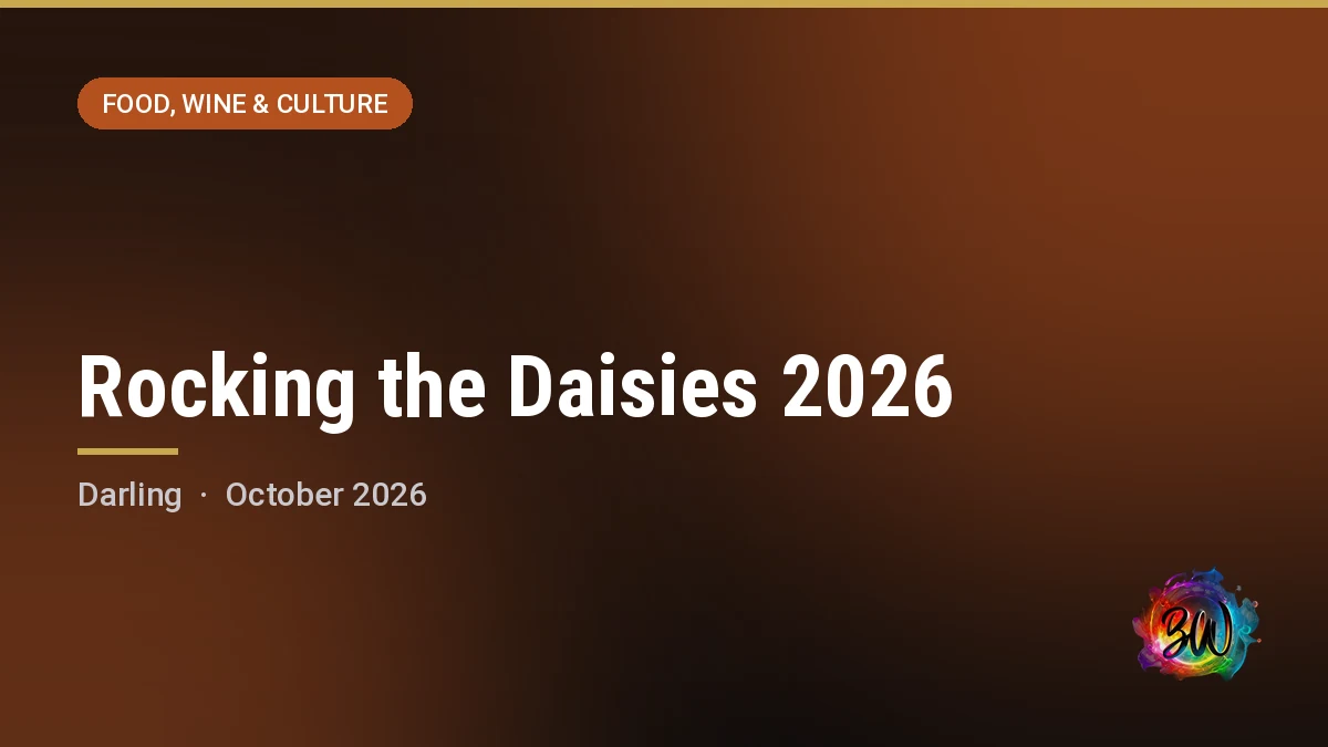 Rocking the Daisies 2026 — Cloof Wine Estate, Darling