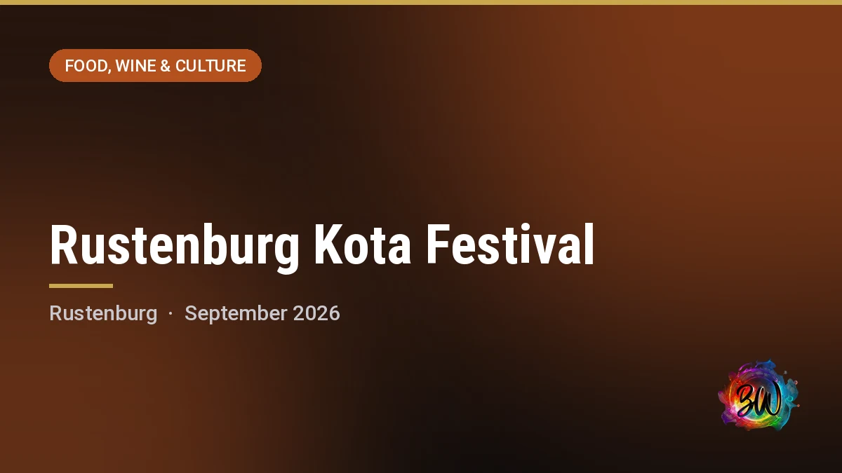Rustenburg Kota Festival — Impala Rugby Field, Rustenburg