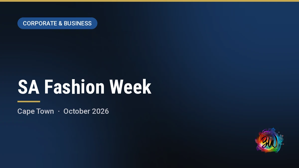 SA Fashion Week — Cape Town, Cape Town
