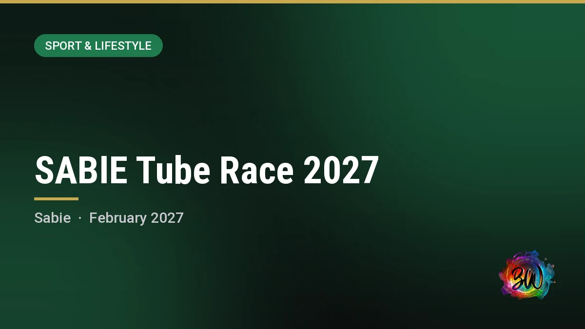 SABIE Tube Race 2027 — Sabie River, Sabie