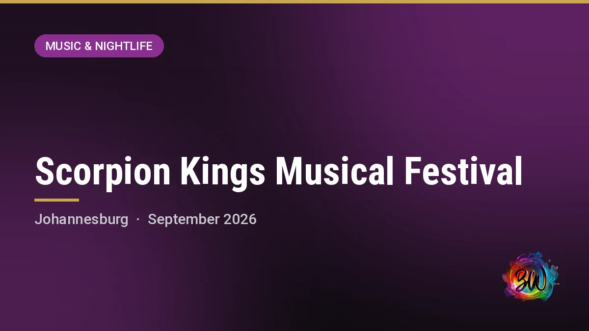 Scorpion Kings Musical Festival — FNB Stadium, Johannesburg