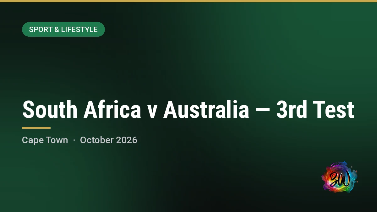 South Africa v Australia — 3rd Test — Newlands Cricket Ground, Cape Town
