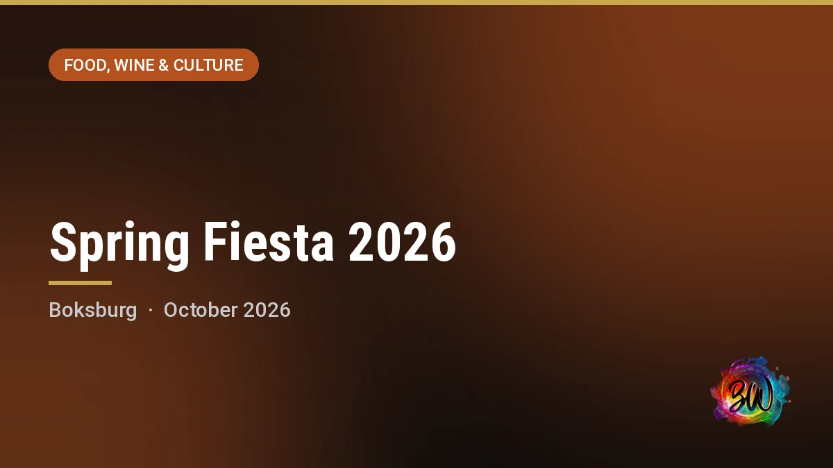 Spring Fiesta 2026 — Wild Waters Complex, Boksburg