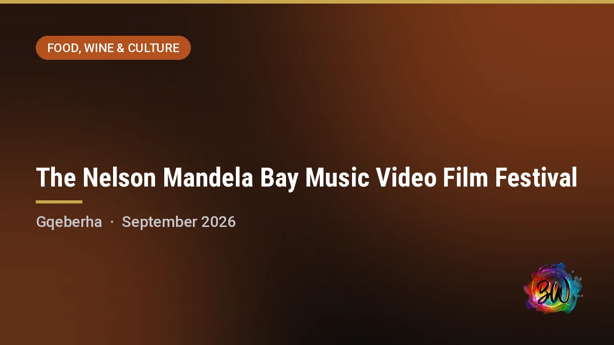 The Nelson Mandela Bay Music Video Film Festival — Athenaeum, Gqeberha