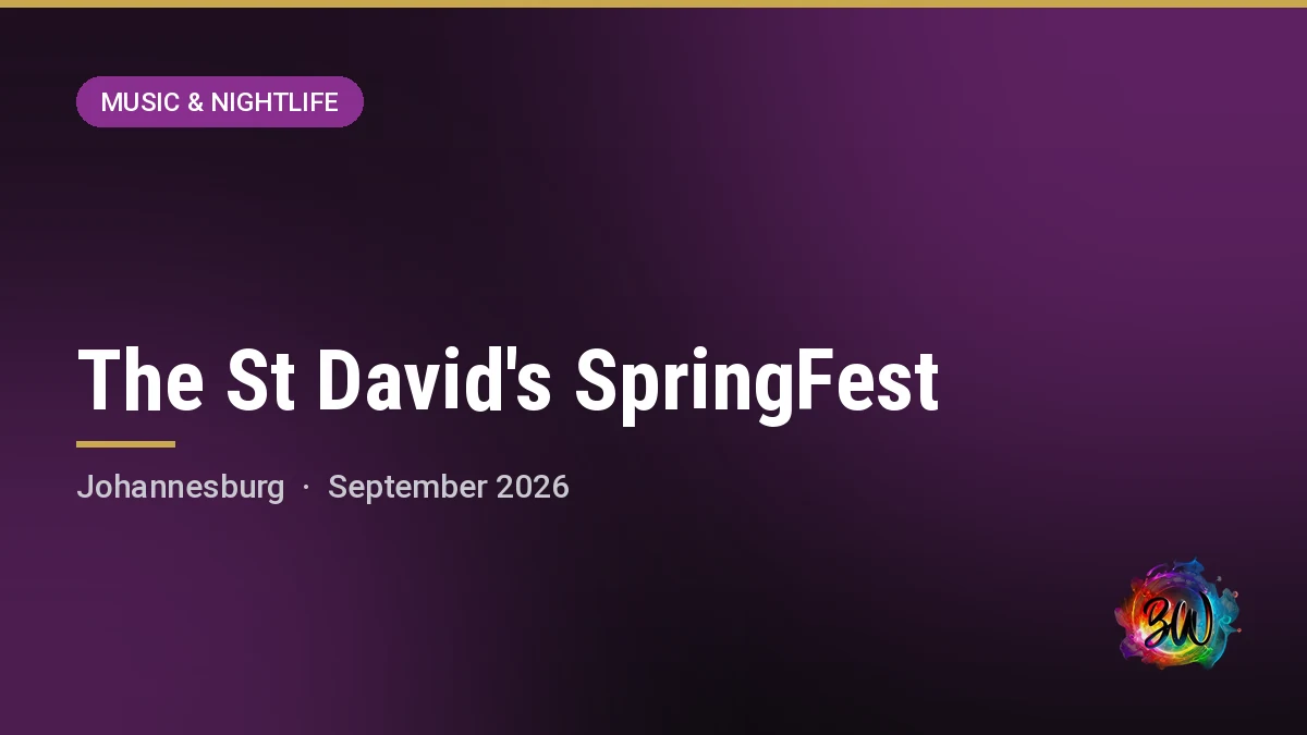 The St David's SpringFest — St David's Marist Inanda, Johannesburg
