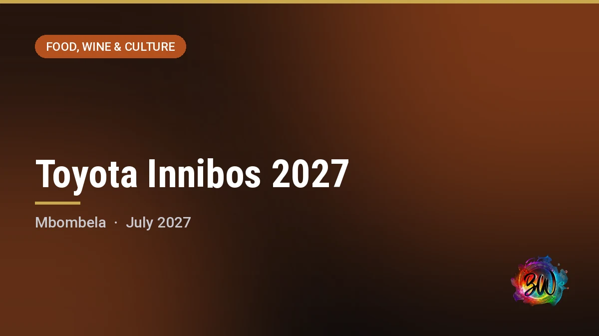 Toyota Innibos 2027 — Bergvlam Hoërskool grounds, Mbombela