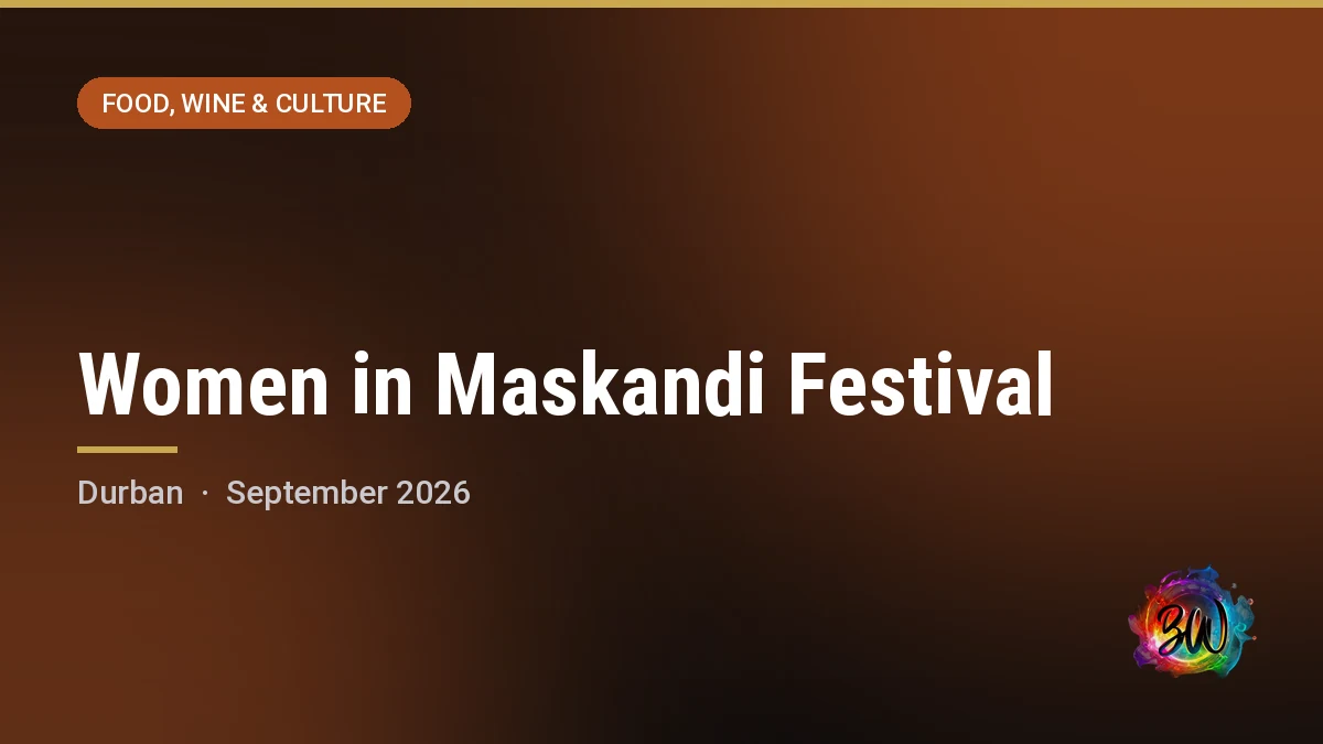 Women in Maskandi Festival — Kings Park Athletics Stadium, Durban