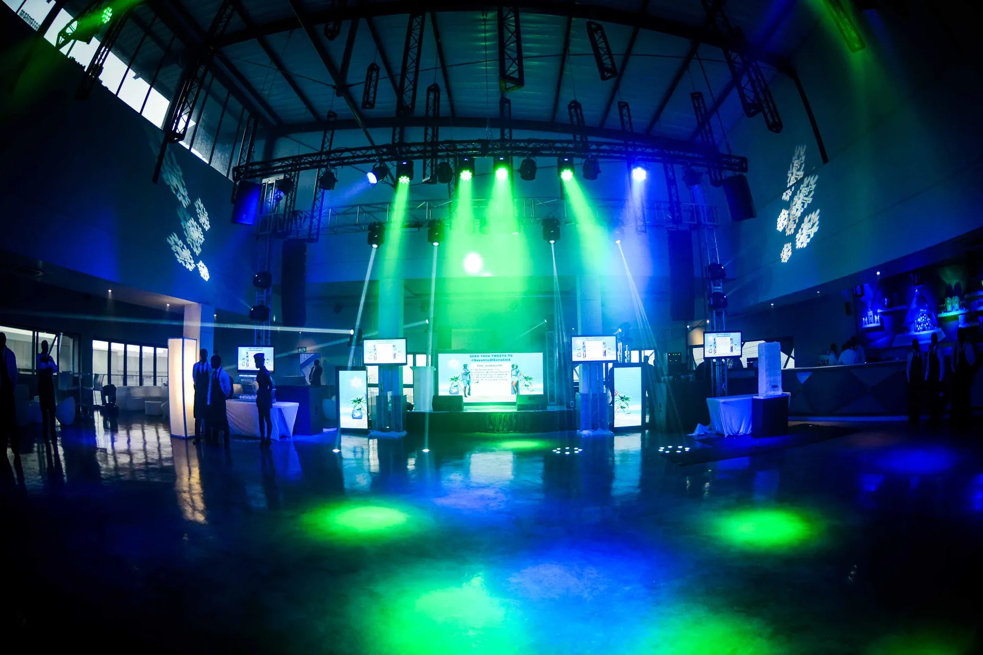 Live entertainment production with stage lighting by B&W Productions