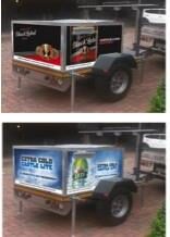 Flying Fish branded experiential bus at a street activation