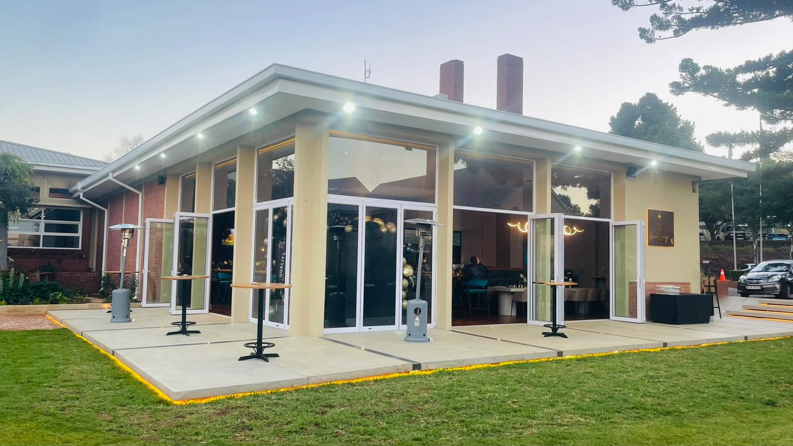 Grand Lounge exterior with patio